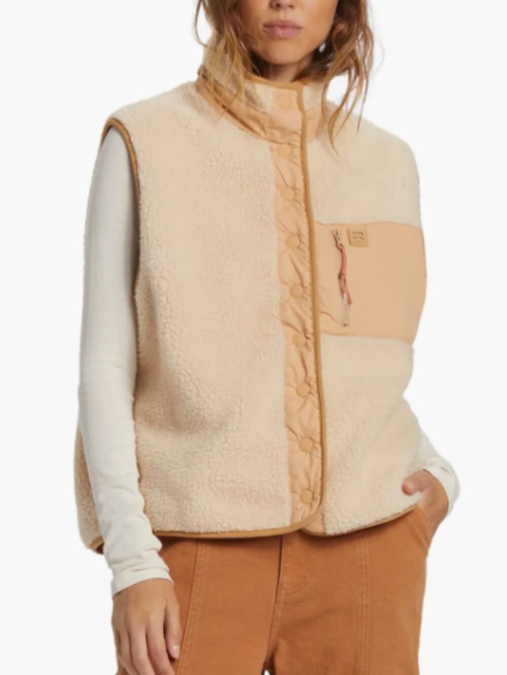 NWT new with tags billabong women's hike up fleece vest size M medium